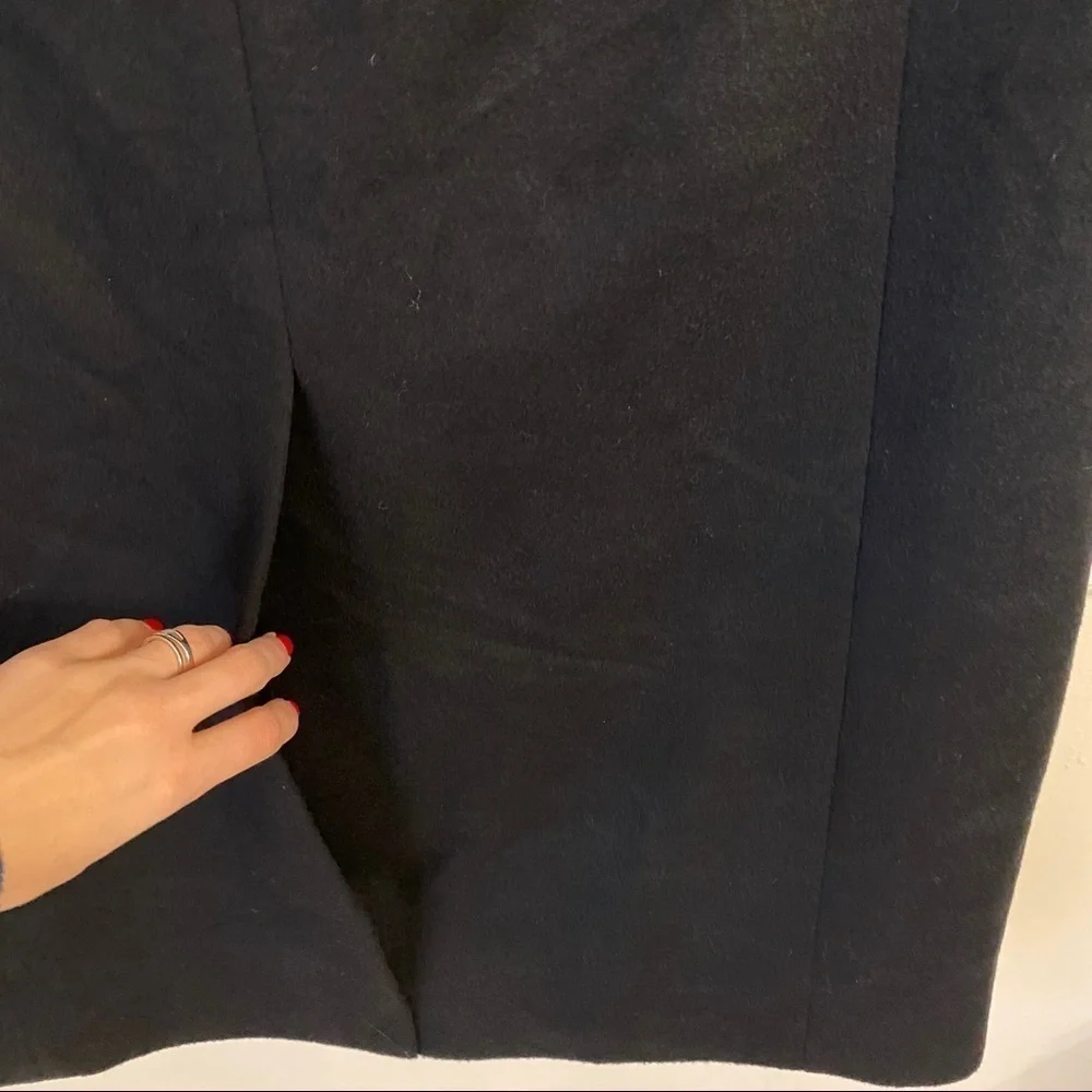 All saints | Men’s Long Black Wool Coat Killian 38